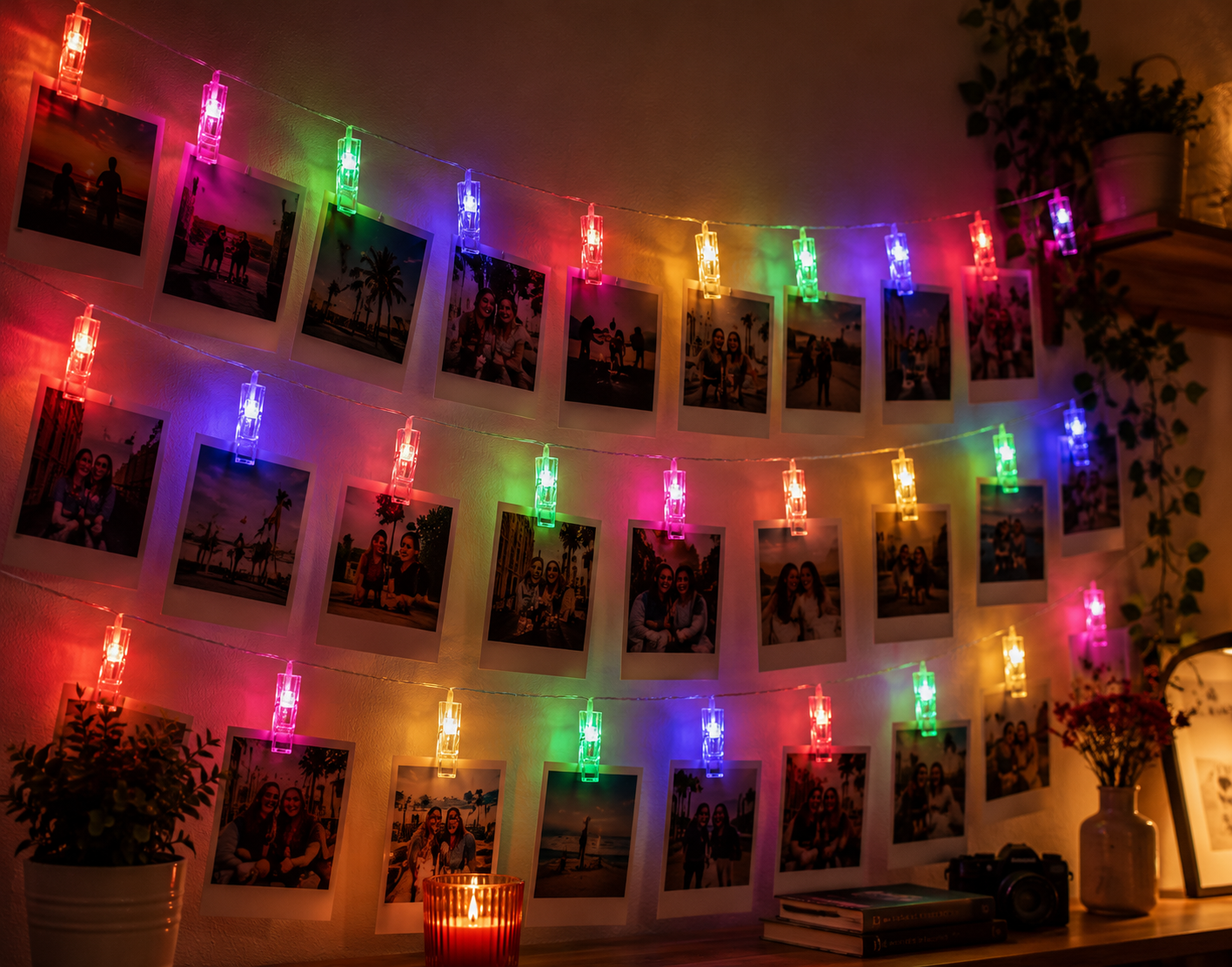 LED Photo Clip String Lights