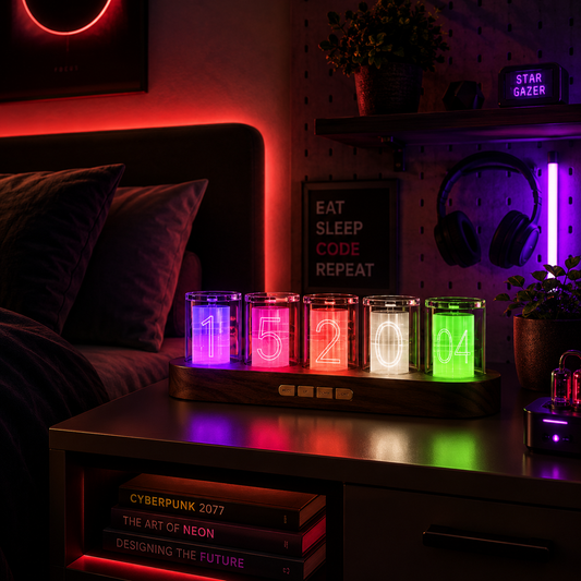 Retro LED Tube Clock
